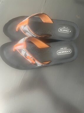 Coach Juliet Black wedge Flip Flops